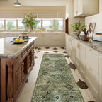 Washable Runners for Hallways Kitchen Rugs: 2'6"x8' Runner Rug Stain Resistant Non Slip Low Pile Soft Carpet Runners for Hallways Bedroom Kitchen Entryway Indoor Laundry Room Farmhouse