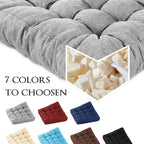 Meditation Floor Cushions, Thickened Floor Pillow for Adults, Large Square Pillows Seat Cushion for Tatami Living Room Yoga, Memory Sponge Block Added, 22x22 Inch, Grey