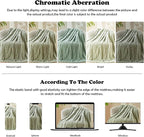 NEWCOSPLAY Super Soft Twin Blanket Sage Green Premium Silky Flannel Fleece 3D Ribbed Jacquard Lightweight Bed Blanket All Season Use (Sage Green Ribbed, Twin(60"x80"))