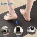Mattitude Kitchen Mat 2PCS Kitchen Rugs Cushioned Anti-Fatigue Rug Waterproof Standing Desk Mat Kitchen Mats for Floor Kitchen Rug Set for Kitchen, Sink, Office 17.3"×30"+17.3"×47"-0.47inch Dark Grey