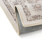 2x3 Area Rug Beige Washable Entryway Vintage Carpet Door Mat Small Non Slip Stain Soft Resistant Low Pile Thin Boho Accent Indoor Throw Rug for Kitchen Bathroom Entrance Bedroom