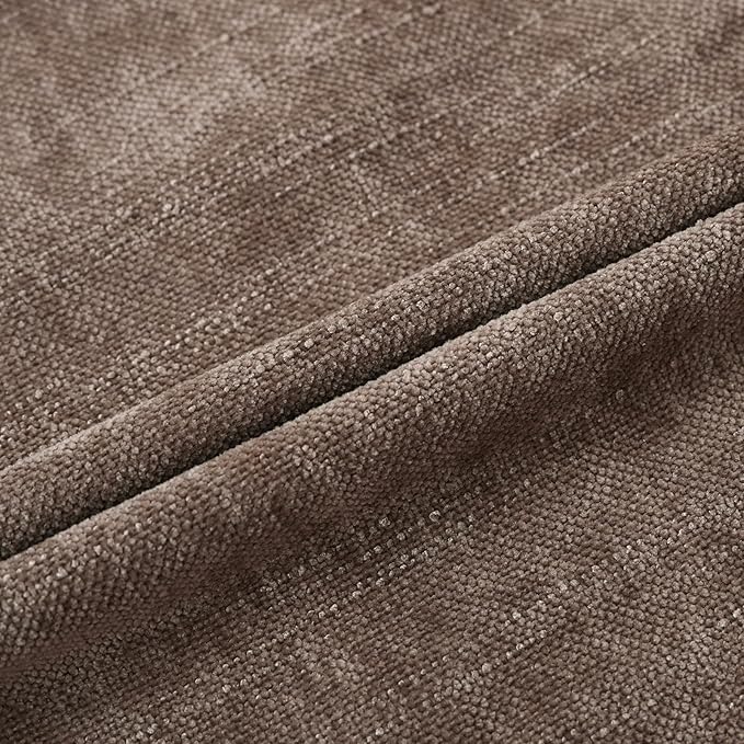 Set of 4 Soft Textured Decorative Throw Pillow Covers 18x18 Inch Cozy Farmhouse Cushion Cover Square Accent Pillow Cases for Bed Couch Sofa Living Room, Taupe Grey