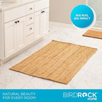 BIRDROCK HOME 3x5 Jute Rug – All-Natural, Soft & Durable – Perfect for Entryways, Kitchens, or Layering – Classic Neutral Tones, Handcrafted & Braided