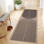 GarveeHome Easy Jute 2x8 Modern Rainbow Runner Rugs for Hallway Kitchen Bedroom Non Slip Indoor Outdoor Runner Door Mat for Laundry Porch