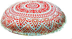 ICC 32" Large Round seat Floor Cushion Chair Ottoman Cover Pouf Pillow Meditation Floor Cushions for Adults Seating pouffe Ottoman Throw Covers Craft Room Furniture for Sitting Cover Fire