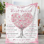 Aipon Best Friend Blanket, Best Friend Birthday Gifts for Women Friendship, Bestie Gifts Blanket 60"x 80" for Soul Sister, Best Friends Blankets for Women BFF Friends Wedding Graduation Gift