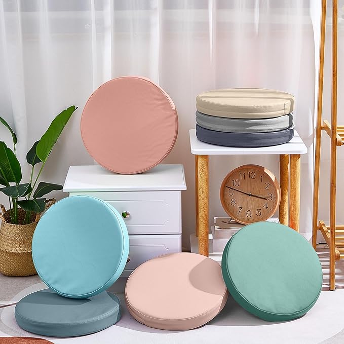 Juexica 8 Pcs Extra Thick Flexible Seating Floor Cushions Assorted Colored Floor Pillow Classroom Seat Cushions Soft Classroom Seating for Kids Learning Daycare School Chair(Light Morandi)