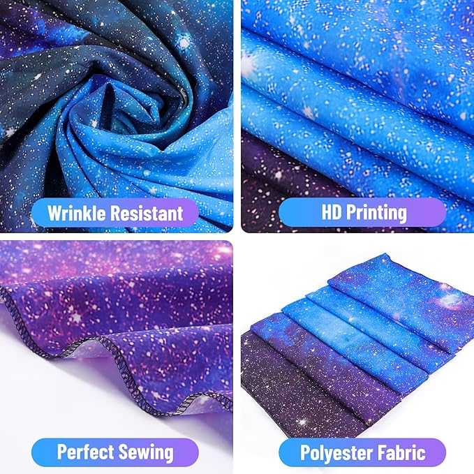 Apdidl Extra Large Galaxy Space Tapestry for Bedroom Aesthetic 90'' X 71'' Blue Starry Sky Stars Universe Tapestry Mysterious Nebula Wall Hanging Backdrop Decor for Bedroom Living Room