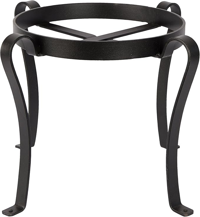 Achla Designs Patio Flower Pot Plant Stand, 12-in H Black