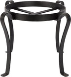 Achla Designs Patio Flower Pot Plant Stand, 12-in H Black
