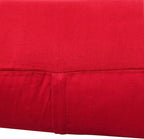 Thmyo 4-Pack 100% Cotton Lumbar Comfortable Solid Decorative Throw Pillow Case Rectangle Cushion Cover Pillowcase Sublimation Blank Christmas DIY Throw Pillowcase for Sofa Bed(12x20inch/30x50cm, Red)