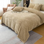 YUSOKI Sherpa Twin XL Blanket-3D Stylish Design Super Soft Fuzzy Cozy Warm Blanket Thick Plush Fluffy Furry Blankets for Teen Girls Women Couch Bed Sofa Chair Men Boys Gift(Tan,65"x90")