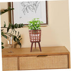 Elegant Wood Planter Pot Rack for Bohemian Decor Plant Pots Stand for Living Corridors