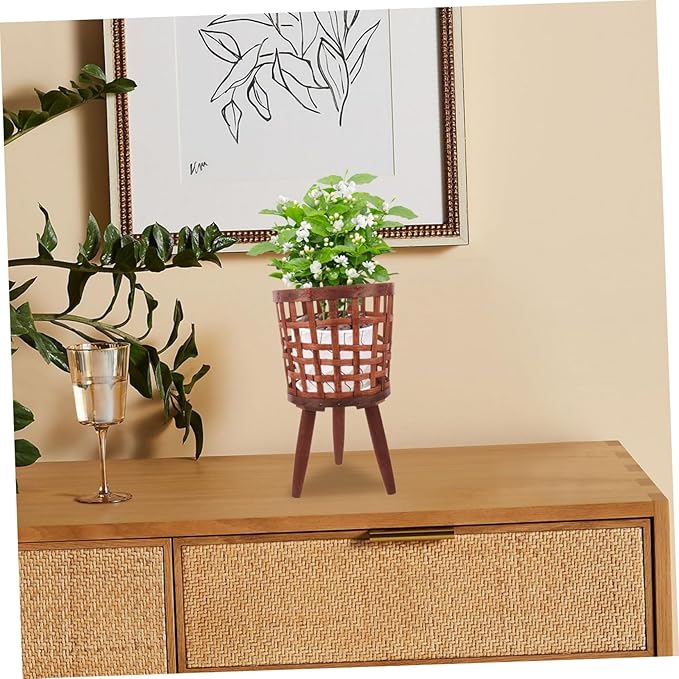 Elegant Wood Planter Pot Rack for Bohemian Decor Plant Pots Stand for Living Corridors