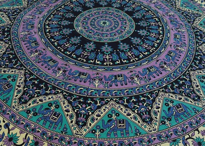 Popular Handicrafts Kp636 Twin hippie Mandala Wall Art Hippie Wall Hanging Bohemian Bedspread Exclusively