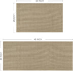 Artoid Mode Washable Non Slip Kitchen Rugs and Mats Set of 2, Rubber Backing Absorbent Kitchen Mats for Floor Front of Sink - 20x32 and 20x48 Inch