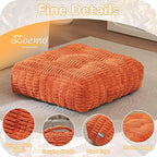 Floor Pillow Cushion for Adults, Meditation Cushion Pillow, Large Square Floor Sitting, for Tatami Living Room or Yoga, 22x22 Inch