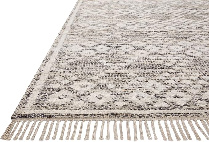 Loloi Angela Rose Rivers Collection RIV-01 Denim/Ivory 8'-6" x 11'-6" Reversible Area Rug