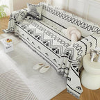 ROOMLIFE Couch Cover Blanket Loveseat Sofa Cover 2 Seat Sofa Slipcover Washable Chenille Sectional Couch Covers for 3 Cushion Couch Sofa Living Room Furniture Protector for Dogs, White 71"x118"