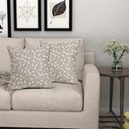 Tan Khaki Floral Pillow Covers 22x22 Set of 2 Vintage Rustic Old Style Cute Small Flower Cream Print Decorative Outdoor Pillowcases Farmhouse Throw Cushion Case Decor for Couch Sofa Bed