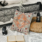 AVOIN colorlife Boho Aesthetic Throw Pillow Cover, 18 x 18 Inch Bohemia Ethnic Style Carpet Pattern Farmhouse Cushion Case for Sofa Couch