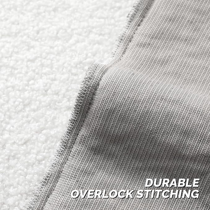 FUTEI Dark Grey Throw Pillow Covers 20x20 Inch Set of 2,Furry Faux Fur Teddy Boucle Textured Cushion Covers,Soft Fluffy Decorative Pillow Case,Home Decor for Couch Bed Living Room Office Car