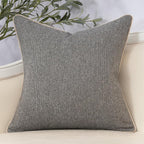 Yangest Neutral Floral Pillow Cover 20 x 20 Inches, Vintage Chenille Square Throw Pillow Cover Soft Decorative Farmhouse Accent Couch Pillow Cover for Living Room Bedroom, Grey