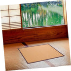 Natural Woven Floor Pillow Boho Home Decor Seating Mat Carbonized Thickness
