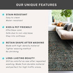 Dark Green Washable Entry Rug - Front Door Throw Rugs Indoor, Non-Slip Bathroom Small Rugs, Vintage Floral Thin Rug for Kitchen, Boho Entryway Décor (2x3 Dark Green)