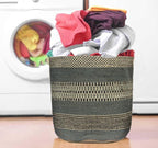 Jute Planter Basket Modern Woven Basket for 8" Flower Pot Floor Indoor Planters, 10” x 10” Storage Organizer Basket Rustic Home Decor, Boho Storage Earth-Friendly Planter (10x10 Inches, Sky 25)