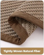 Color&Geometry Handwoven Jute Entry Rug - Natural Textured Front Door Mat 24"x36", Non-Slip Durable & Eco-Friendly Doormat for High-Traffic Entrance, Rustic Farmhouse Welcome Mat, Jute Tan