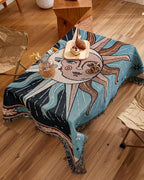 Erke Chair Recliner Cover Boho Throw Blanket Hippie Room Decor Wall Hanging Tapestry Outdoor Picnic Camping Rug Mattress Beach Towel Sofa Furniture Slipcover Bohemian 50”x70” The Sun and Moon Stars