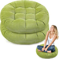 Jerify Floor Pillow Cushions Large Round Square Large Meditation Floor Pillow for Classroom Adult Meditation Picnic Party Seating Learning Daycare School(Round,Bright Green,2 Pcs)
