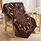 Mandala Throw Blanket Indian Hippie Bohemian Art Floral Texture Ornamental Pattern Blanket for Sofa Bed Couch Chair Or Dorm 30"x40"
