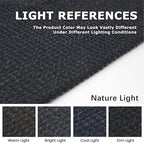 KOZYFLY Runners for Hallways 2x8 ft Washable Kitchen Runner Non Slip Rubber Backed Hall Runners Cotton Entryway Runner Rugs Floor Carpet for Indoor Backdoor Bedroom Kitchen, Black/Dark Grey
