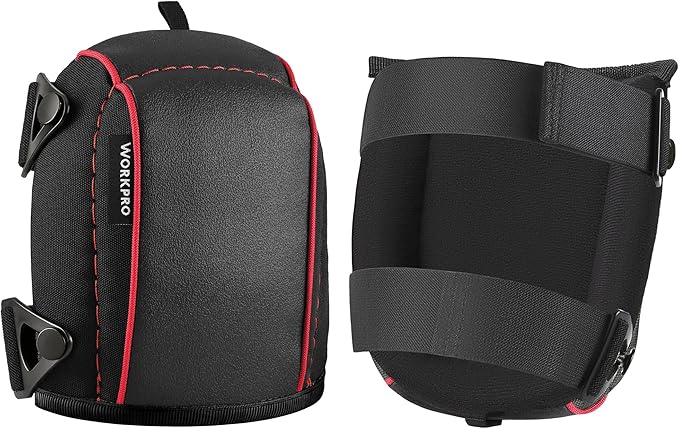 WORKPRO Garden Knee Pads For Unisex-Adult, Flooring Kneepads with Foam Padding, Comfortable Kneeling Cushion for Gardening, House Cleaning, Construction Work, 7.87"*6.75"*3"