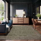 Machine Washable Rugs for Living Room: 8x10 Area Rugs Boho Vintage Rugs Stain Resistant Non Slip Low Pile Soft Lightweight Carpet for Bedroom Kitchen Dining Room Nursery Kids Room Farmhouse