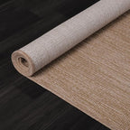 Washable Indoor Outdoor Rug 5x7 Weather Resistant Area Rugs Modern Solid Jute Rug for Porch Deck Balcony Backyard Patio Outside Carpet (5 X 7 Jute Beige)