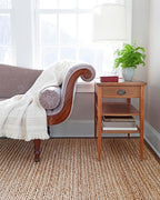 Dash & Albert Jute Handwoven Bleached Oak Rug, 9.5 X 13.5 Feet, Tan Solid Pattern