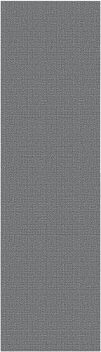 EARTHALL Washable Runner Rug 2.6x10 Ft Non Slip Runners for Hallways Cotton Rubber Backed Kitchen Runner Braided Indoor Floor Carpet Runners for Entryway, Hallway, Kitchen, Bedroom, Charcoal Gray