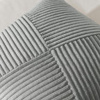 Topfinel Decorative LightGrey Throw Pillow Covers 26x26 Inch Soft Corduroy Modern Farmhouse Grey Pillow Covers for Living Room Couch Sofa Bed Set of 2 65x65 cm