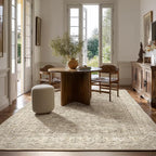 Machine Washable Rugs for Living Room: 5x7 Area Rugs for Bedroom Vintage Stain Resistant Non Slip Low Pile Lightweight Boho Carpet for Kitchen Dining Room Farmhouse Kids Room Nursery