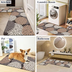 HEBE Anti Fatigue Kitchen Rug Sets 2 Piece Non Slip Kitchen Mats for Floor Cushioned Kitchen Rugs and Mats Waterproof Comfort Standing Mat Runner for Kitchen,Home Office,Sink,Laundry
