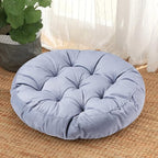 Big Hippo Floor Pillow Cushion, 22 Inch Round Seat Cushions Thick Meditation Cushion for Yoga Living Room Sofa Balcony Indoor & Outdoor (Gray)
