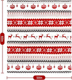MACEVIA Christmas Throw Blanket for Couch, Holiday Christmas Reindeer Snowflakes Flannel Fleece Blanket, Soft, Cozy, Plush, Warm Winter Cabin Throw Decor, (Red Reindeer, 50x60inches)