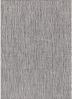 Washable Indoor Outdoor Rug 6x9 Weather Resistant Area Rugs Modern Solid for Porch Deck Balcony Backyard Patio Outside Carpet (6 X 9 Silver Grey)