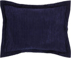 Better Trends Jullian Collection is Super Soft and Light Weight in Bold Stripes Design 100% Cotton Tufted Unique Luxurious Machine Washable Tumble Dry, Standard Sham, Navy