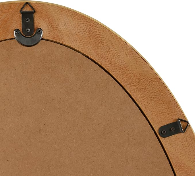 Rattan Wall Mirror - Boho Handmade Wicker Mirror Rustic Farmhouse Mirrors for Bathroom Entryway Wall Decor, 20" x 30", Oval