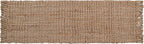 Hausattire Hand Woven Jute Runner Rug 22"x72" - Natural, Reversible Farmhouse Boho Rustic Area Runner Rugs for Hallway, Kitchen, Living Room, Bedroom | 6 Feet Long Decorative Floor Rugs
