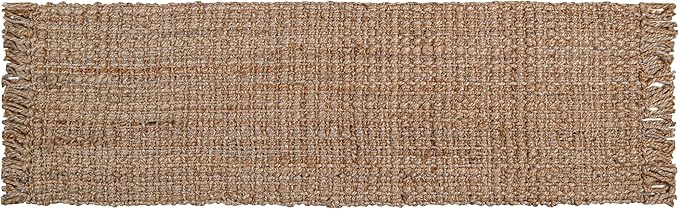 Hausattire Hand Woven Jute Runner Rug 22"x72" - Natural, Reversible Farmhouse Boho Rustic Area Runner Rugs for Hallway, Kitchen, Living Room, Bedroom | 6 Feet Long Decorative Floor Rugs